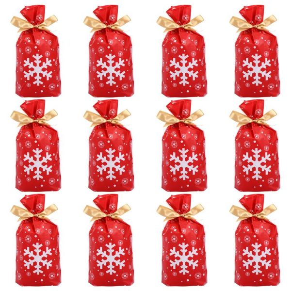 

christmas decorations 50pcs packing bag xmas drawstring gift storage pouch