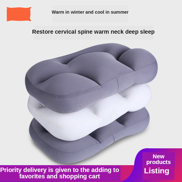 

pillow the large enveloping deep sleep single protective cervical spine skin lock temperature release 3d five sleepin