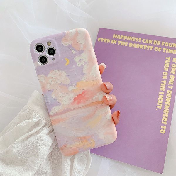 

painting style cases compatible for iphone 12 pro shockproof phone case 97112