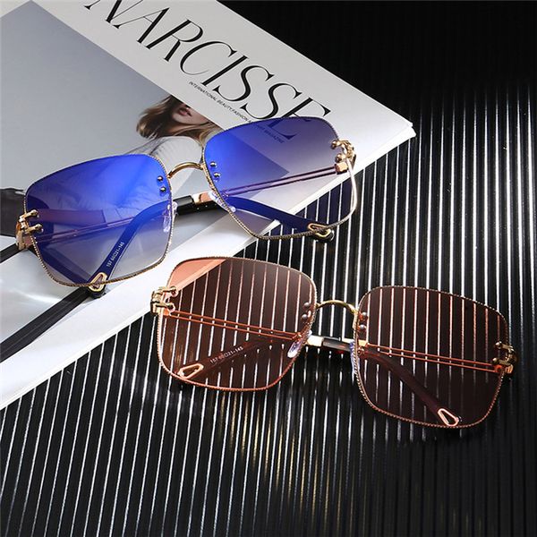 

r fashion brand women sunglasses luxury uv400 outdoor square lady metal sun glasses polaroid lenses with box, White;black