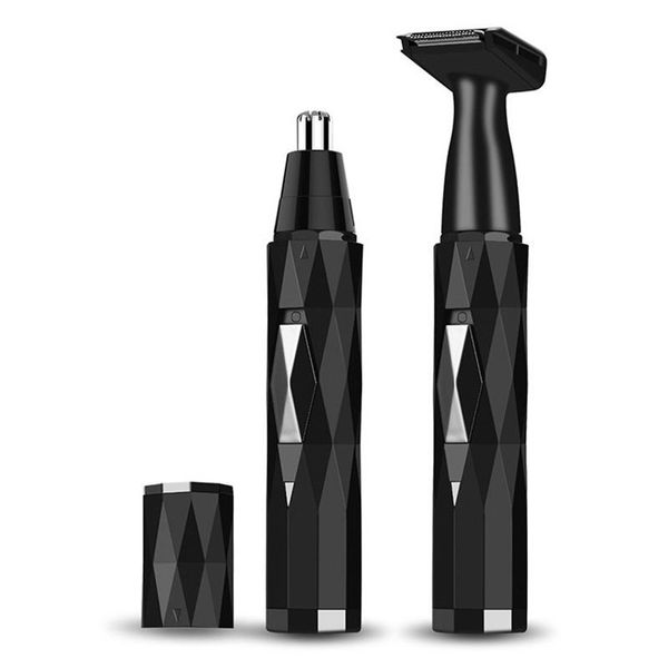 

2in1 electric ear nose trimmer for men's shaver rechargeable hair removal eyebrow trimer safe lasting face care tool kit & trimmers