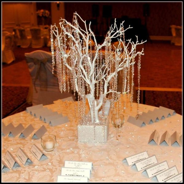 

party decoration 30m/99ft diamond acrylic crystal bead garland strand chains home&wedding centerpiece manzanita tree hang