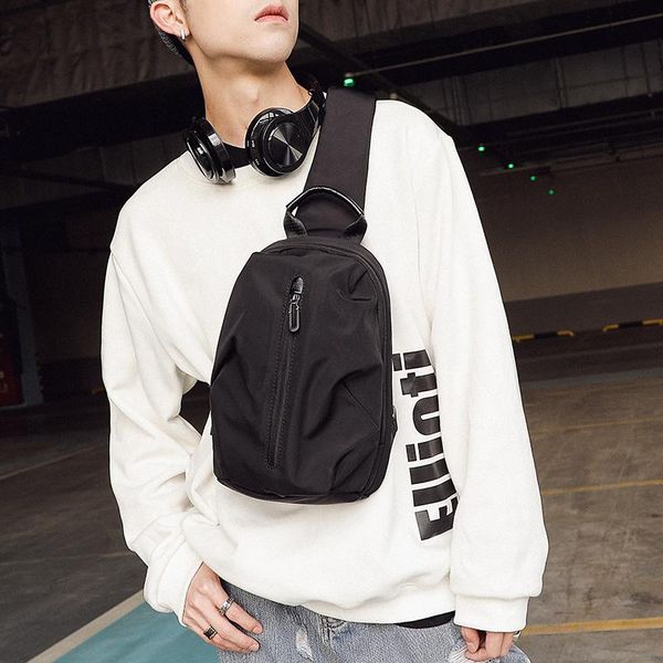 

tidog korean version of single shoulder trend multi-functional chest bag waist bags