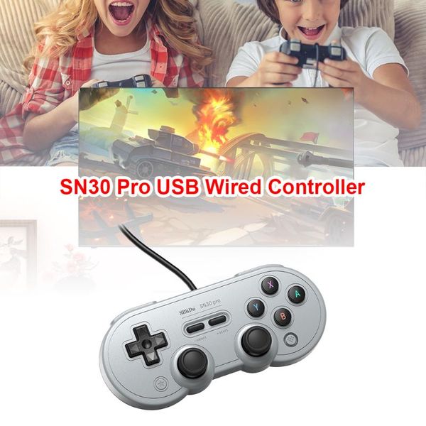 

wireless bluetooth controller remote gaming 8bitdo sn30 pro usb wired gamepad console vibration burst joystick game controllers & joysticks