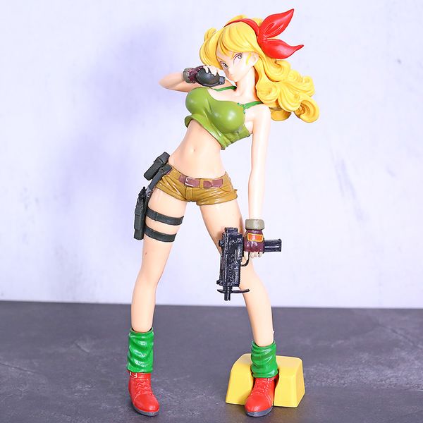 

dbz glitter & glamours yellow hair lunchi pvc figure model toy figurals