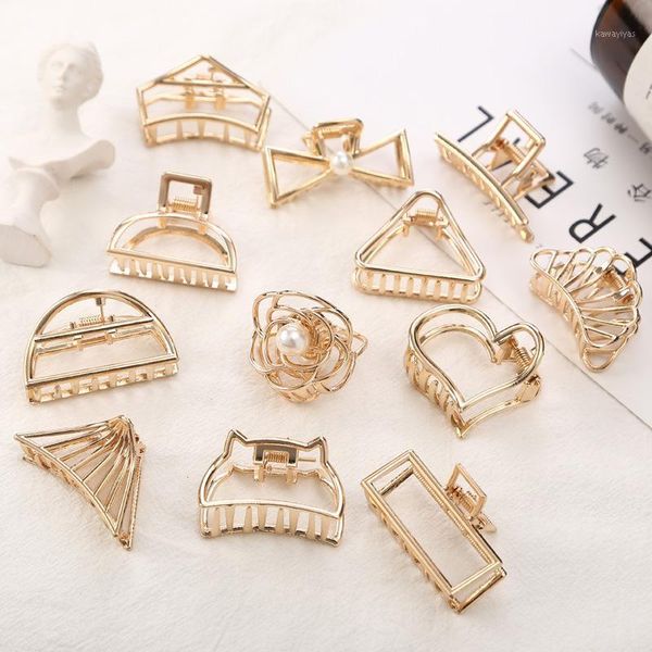

1pcs vintage seashell fashion hair accessories for women modern stylish claw clips bun maker make styling tool1