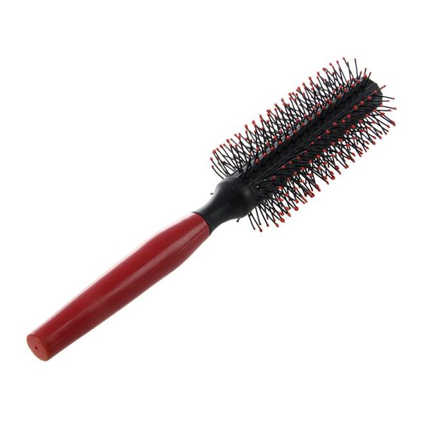 

professional wavy curly hair brush comb care pin cushion roll round brushes, Silver