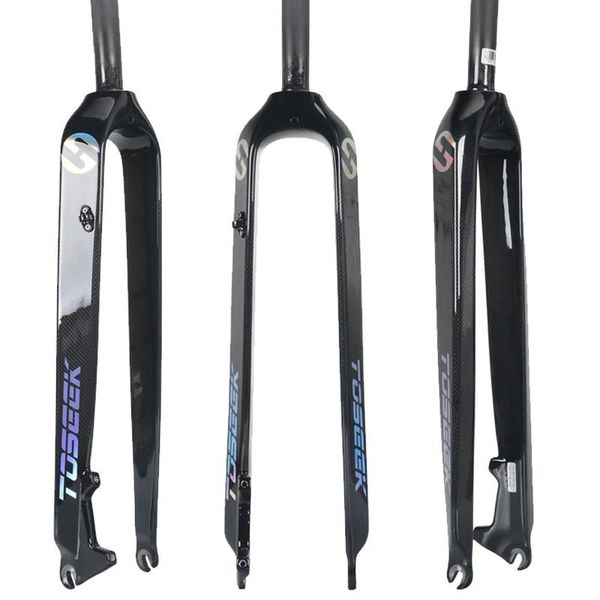 

bike forks ultra light 550g full carbon fiber 26 / 27.5 29er front fork colorful laser mountain just disc brake