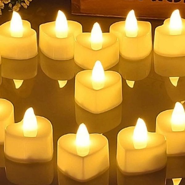 

candles 6pc love candle light festival led flameless lights remote flickering tea flashing bulb