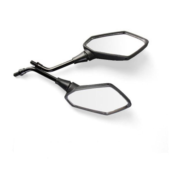 

motorcycle mirrors universal rearview mirror side wide field matte black aluminum 8mm/10mm