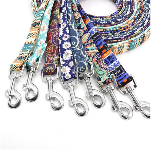 

small dog leash nylon pet puppy walking lead padded running training leashes rope 150cm for medium large dogs zm817 collars &