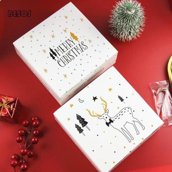 

gift wrap fresh christmas year party snowflake tree elk pattern cookies homemade wholesale selling box b130d