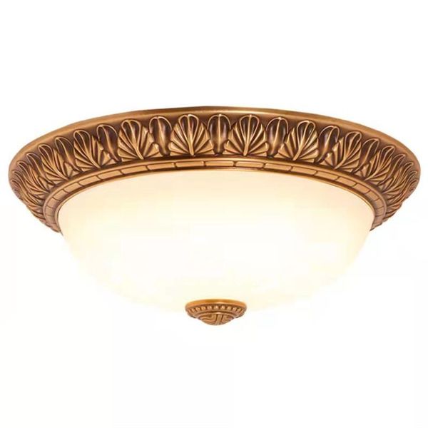 

ceiling lights lamp european style retro bedroom led round creative personality light luxury american modern room aisle