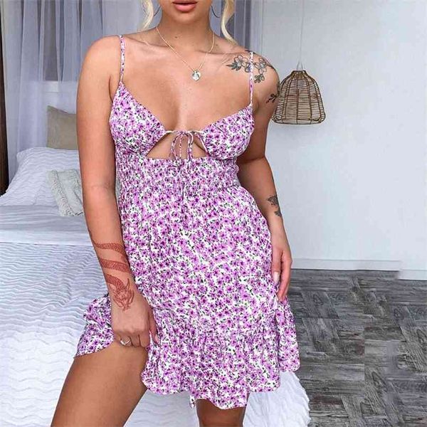 

vintage beach ruffles dress women summer women's off-shoulder printed strapless a-line mini dress female vestidos 210508, Black;gray