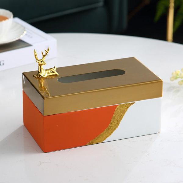 

tissue boxes & napkins creative resin home modern decoration paper toilet roll holder storage box boite mouchoir
