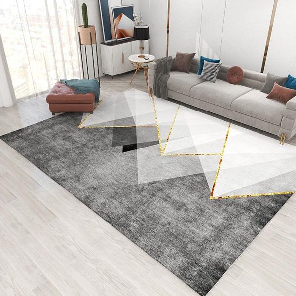 

carpets large rugs for home living room modern soft 3d geometric printed carpet bedroom parlor decoration rug bathroom anti-slip