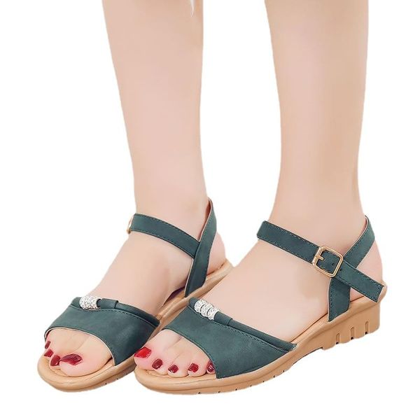 

dress shoes 2022 summer casual woman sandals fashion female flat platform leisure women's footwear comfortable ladies, Black