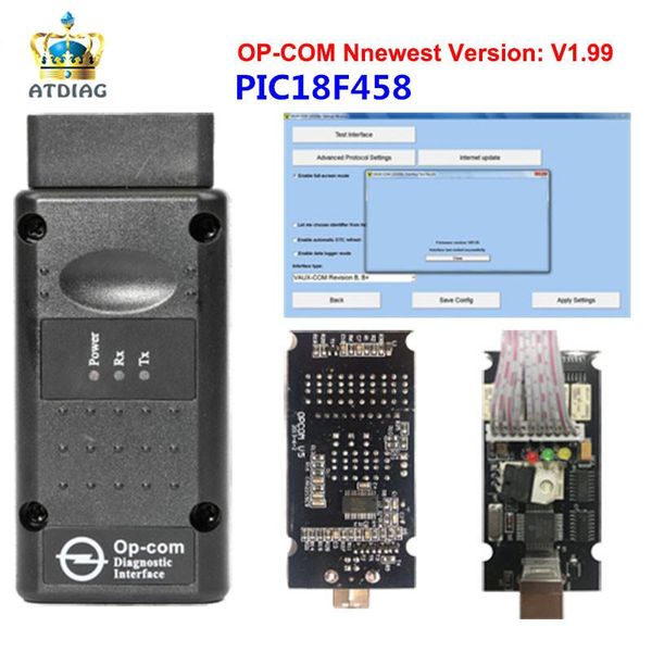 

code readers & scan tools est opcom v1.99 1.95 diagnostic tool for o*pel op com v1.95 op-com with pic18f458 auto scanner 1.99