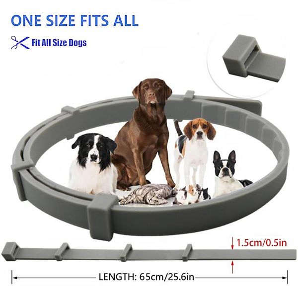 

dog collars & leashes seres-ro pet collar adjustable repellent anti flea ticks lice mosquitoes outdoor protective 8 months long-term