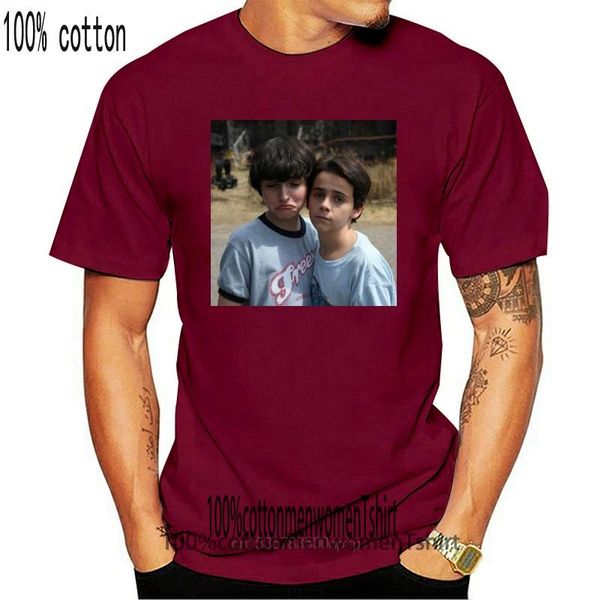 

men's t-shirts dylan grazer black t-shirt men tees finn wolfhard jack, White;black