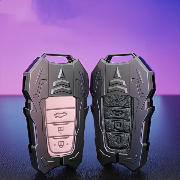 

zinc alloy+leather car key cover case for car for toyota hilux fortuner land cruiser camry coralla crown rav4 highland accessori