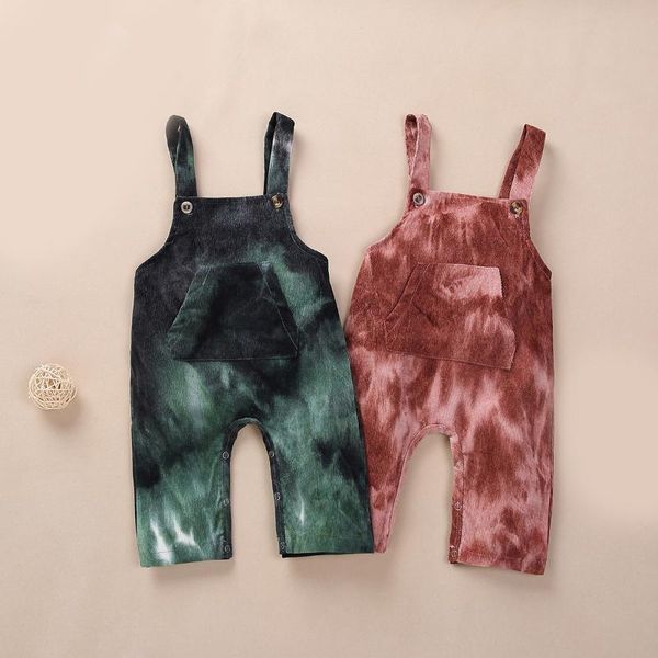

jumpsuits spring autumn overalls for kids children's tie-dye boys baby jumpsuit, Blue