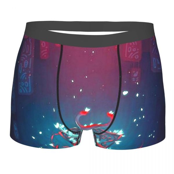 

underpants hollow knight action-adventure game bling night homme panties male underwear print couple set calecon, Black;white