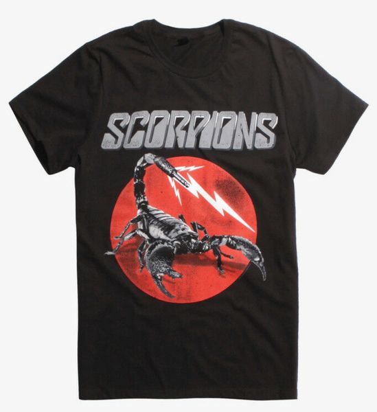 

scorpions jack stinger t-shirt rock band new licensed & official, White;black