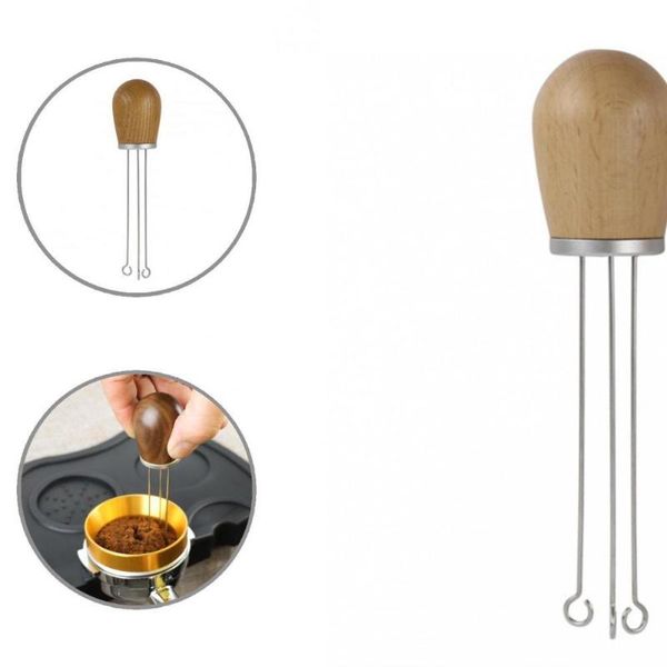 

coffee filters safe portable distributor wood handle espresso needle for home