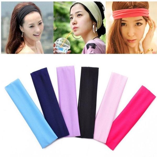 

yoga hair bands sport elastic headband sports accessory dance biker wide stretch ribbon cotton hairband