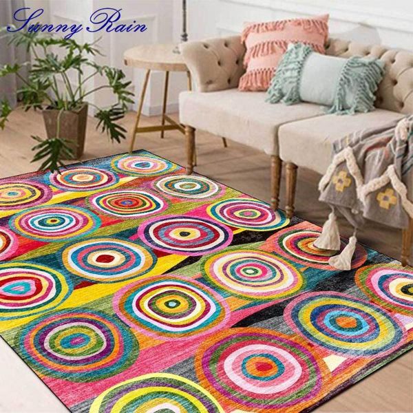 

sunnyrain 1-piece fleece printed carpets for bed room cute area rugs kids rug living
