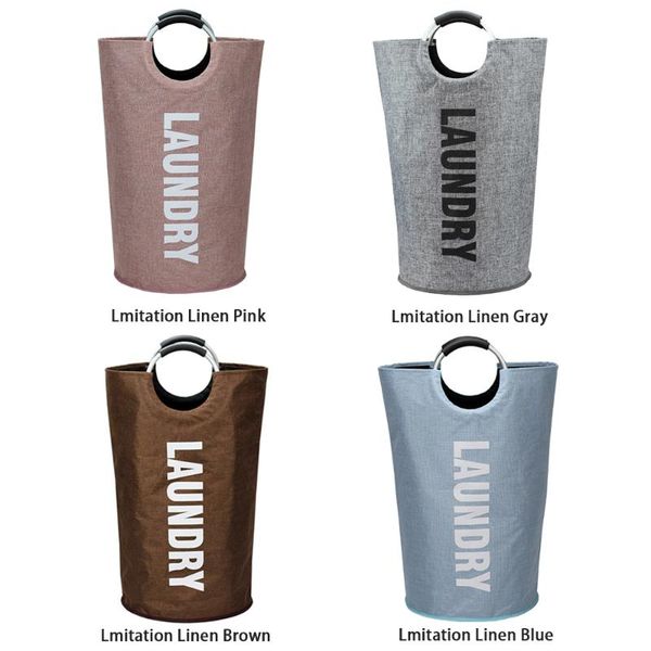 

waterproof dirty cloth black laundry bucket sundries toy portable clothes organizer folding tub bags for