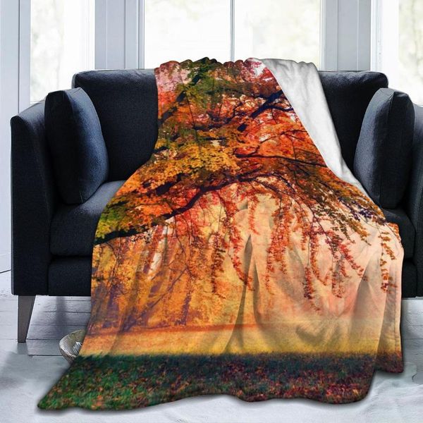 Coperte 3D PersonalityTree Coperta in flanella stampata Lenzuolo Biancheria da letto Copriletto morbido Decorazione tessile per la casa