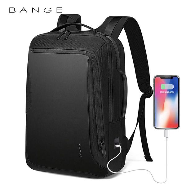 

backpack men waterproof travel 15.6 inch lapanti theft business usb charging backpacks