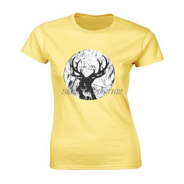 

women's t-shirt deer on moon night tshirt hip hop celebrate women t shirt lucky elk evolution casual tees harajuku streetwear fitness, White