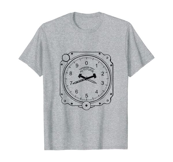 

airplane altimeter shirt instrument flight pilot aviation, White;black