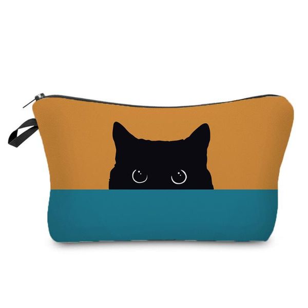 

cosmetic bags & cases lovely printed animal cat cosmetics organizer bag women's makeup fashion storage for women small gift