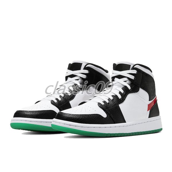 

1s mid chicago 2020 men women basketball shoes se white black red mid alternate red yellow multi patent trainers sneakersu0hv