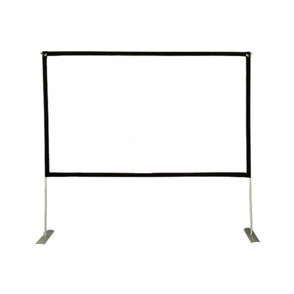 

projection screens portable projector screen with stand 100inch 120inch 16:9 hd foldable movies for home theater backyard cinema camping