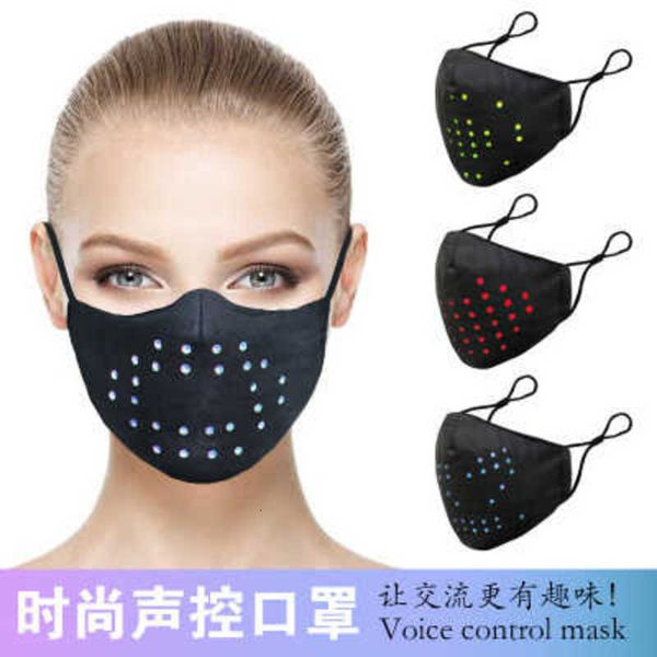 

led display screen colorful music party voice mask cotton
