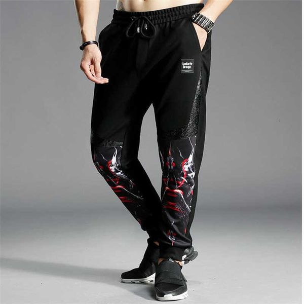 

men's pants pant sportswear pants casual stretch fashion men's fitness bodybuilding comfortable tr t2ww, Black