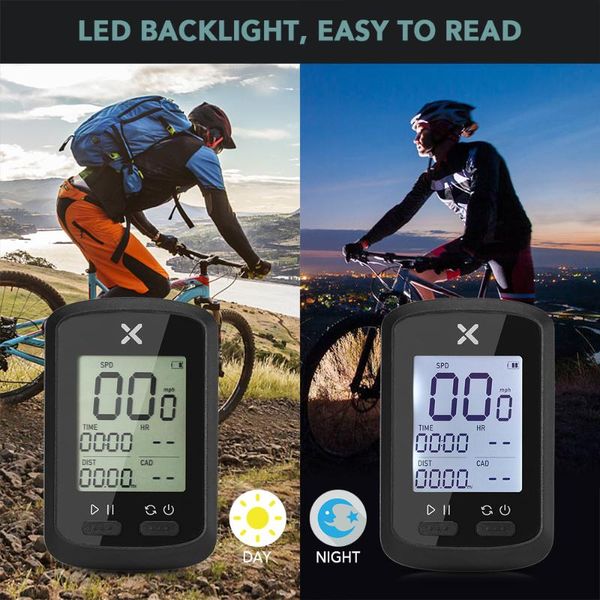 

bike computers smart gps cycling computer bt ant+ wireless digital speedometer ipx7 accurate with protective cover