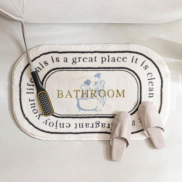 

carpets non-slip bath mat ins style doormat absorbent entrance mats balcony porch area rugs living room bathroom toilet