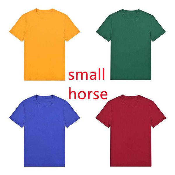 T-shirt da uomo polo estate uomo e donna coppia multicolor marchio timbrato lettere sciolto girocollo in cotone maniche corte camicia coppia taglia asiatica più colori