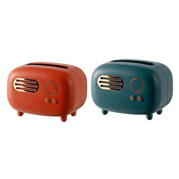 

tissue boxes & napkins 2 pcs box light luxury living room dining coffee deskstorage pumping box, red green