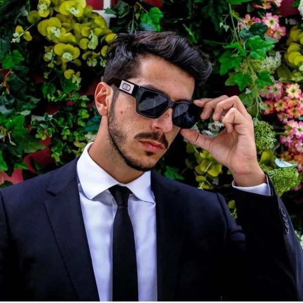 

sunglasses 2021 luxury fashion shadow men's square pilot woman trend modern brand design retro, White;black