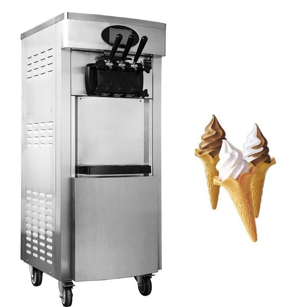 

28-30l/h vertical 3 flavor ice cream soft machine making