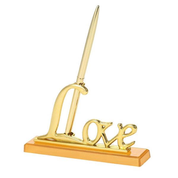 

wedding party signing pen metal color love sign in holder guest book signature pens western supplies gift favor