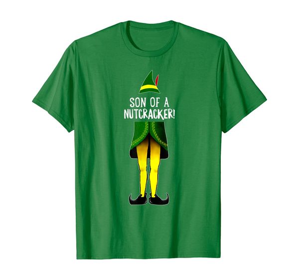 

elf quote son of a nutcracker funny t shirt t-shirt, White;black