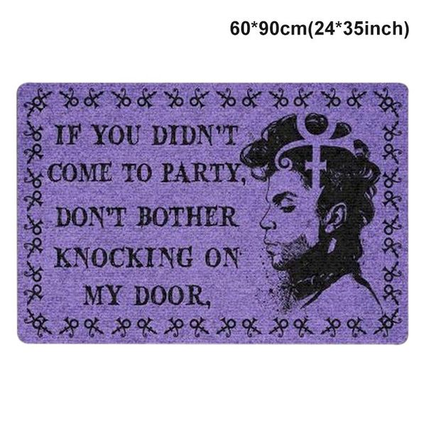 

carpets prince doormat with letters if you didn't come to party don't bother knocking on my door retro style decor ena88